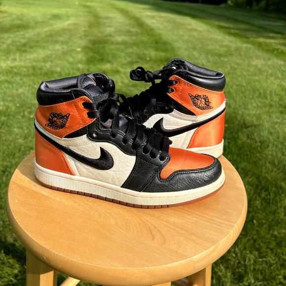 Nike Air Jordan 1 Retro High OG Satin Shattered Backboard - Size 6.5 - Ships Now - Picture 1 of 9
